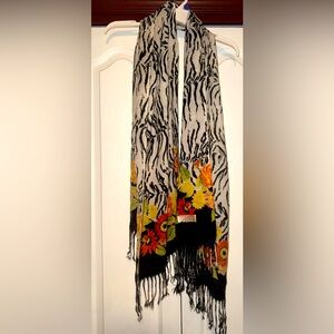 Pashmina Zebra Print Scarf/Shawl